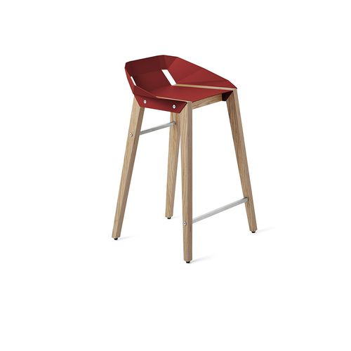 Chaise de bar contemporaine - DIAGO - Tabanda - d'intérieur / en aluminium / avec piètement en chêne