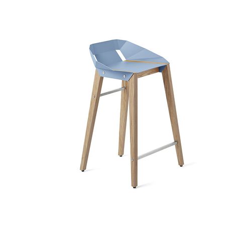 Chaise de bar contemporaine - DIAGO - Tabanda - d'intérieur / en aluminium / avec piètement en chêne