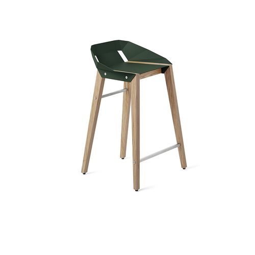 Chaise de bar contemporaine - DIAGO - Tabanda - d'intérieur / en aluminium / avec piètement en chêne