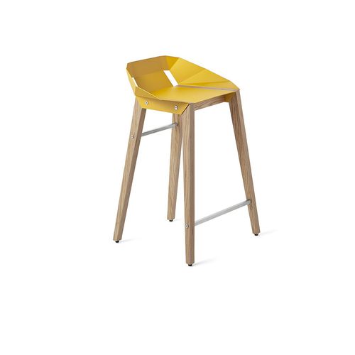 Chaise de bar contemporaine - DIAGO - Tabanda - d'intérieur / en aluminium / avec piètement en chêne