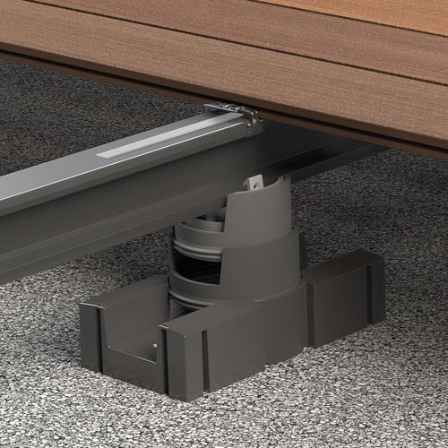Support pour plancher technique en métal - VARIO FIX System - megawood by NOVO-TECH - réglable / d'extérieur / pour lames de terrasse