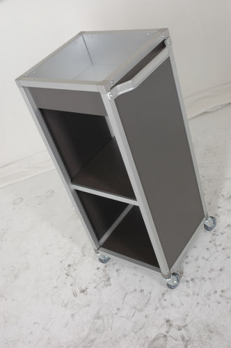 Chariot de soins - Mercura Industries - pour hôpital / de transport / en aluminium anodisé
