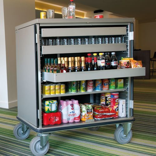 Chariot à boissons - MINI-BAR - Mercura Industries - pour hôtel / réfrigéré / de transport