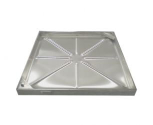 Couvercle de regard en acier inoxydable - WITH HYDRAULIC SEALING - CAPA - carré