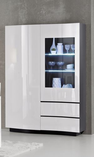 Vaisselier contemporain - AMB NH4 - ARC - en verre / en bois