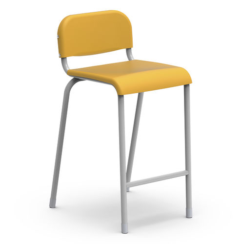 Tabouret minimaliste - MAIS BA - Nautilus SA - en plastique / avec piètement en métal / pour laboratoire