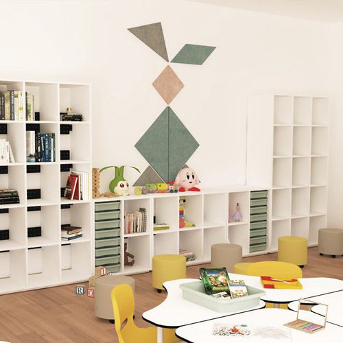 Panneau acoustique - TANGRAM - Nautilus SA - mural / antibactérien / imperméable