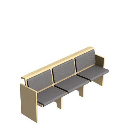 Banc public contemporain - FÁTIMA - Nautilus SA - en bois / en tissu / avec dossier