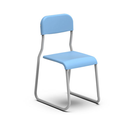 Chaise visiteur contemporaine - MAIS UNI B - Nautilus SA - d'intérieur / en acier / en polypropylène