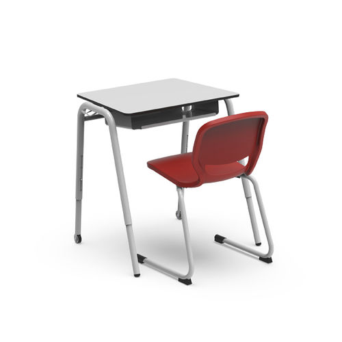 Bureau sur pied - TEAM  - Nautilus SA - contemporain / en métal / carré