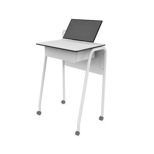 Bureau sur pied - TEAM - Nautilus SA - contemporain / en métal / droit