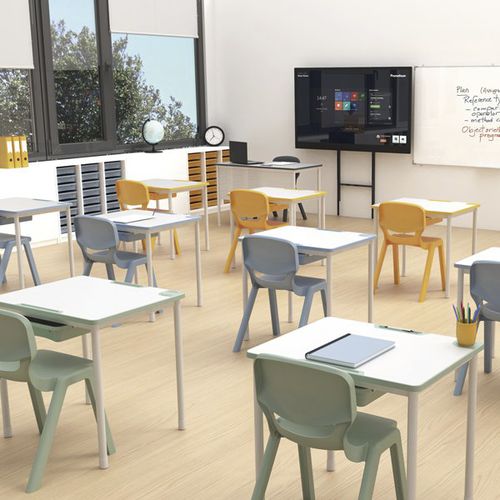 Bureau pour open space - ERGOS EDGE - Nautilus SA - sur pied / pour 2 personnes / contemporain
