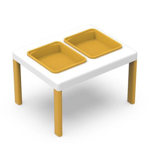Table contemporaine - ERGOS - Nautilus SA - en polypropylène / avec piètement en polypropylène / rectangulaire