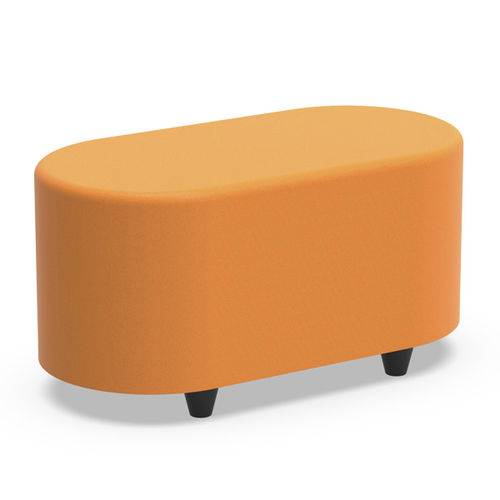 Pouf contemporain - BLO - Nautilus SA - en tissu / en mousse / ovale