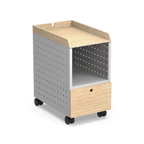 Caisson de bureau en métal - HOME - Nautilus SA - en acier / en bouleau / époxy