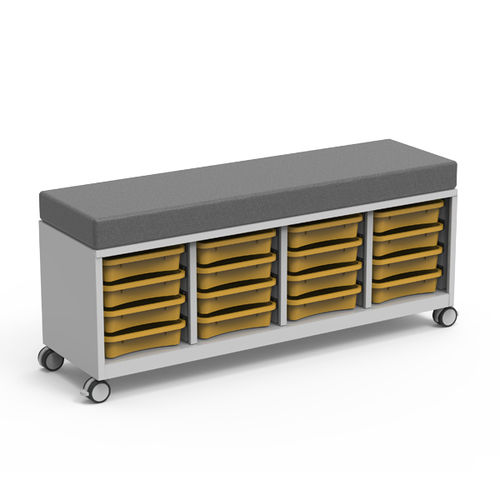 Banc contemporain - BERG - Nautilus SA - en acier / époxy / en polypropylène
