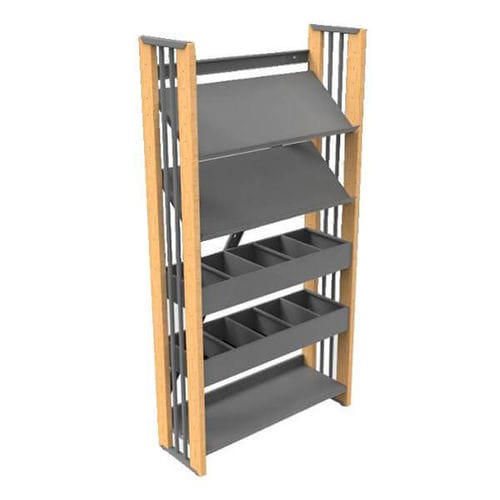 Étagère contemporaine - BIBLUS  - Nautilus SA - en hêtre / bois / en acier