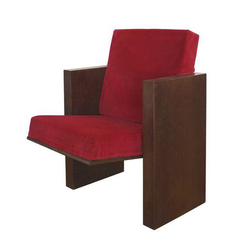 Fauteuil d'auditorium contemporain - BRAGA  - Nautilus SA - en bois / en contreplaqué / en wengé
