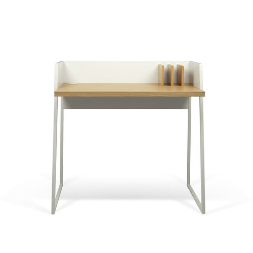 Bureau contemporain - VOLGA - TEMAHOME - en chêne / en placage de bois / en noyer