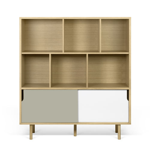 Buffet haut - DANN - TEMAHOME - contemporain / en bois laqué / en chêne