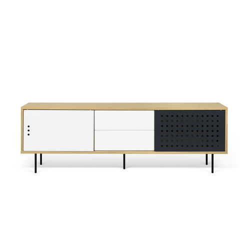 Buffet contemporain - DANN DOTS 201 - TEMAHOME - en bois laqué / en chêne / en placage de bois