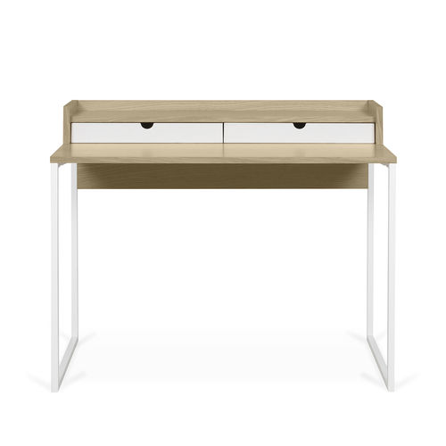 Bureau contemporain - RISE - TEMAHOME - en chêne / en placage de bois / en bois laqué