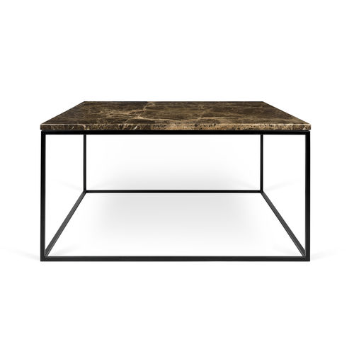 Table basse contemporaine - GLEAM 75 - TEMAHOME - en métal / en marbre / carrée