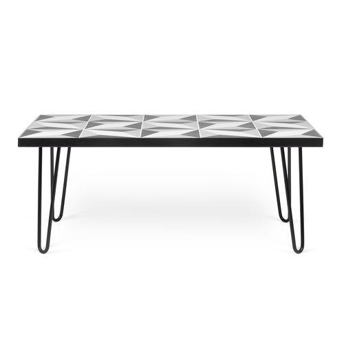 Table basse contemporaine - ARROW - TEMAHOME - en métal / en céramique / rectangulaire