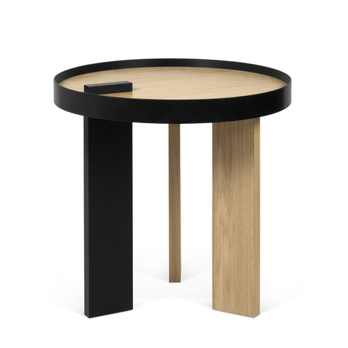 Table d'appoint contemporaine - BRUNO 50 - TEMAHOME - en chêne / en bois laqué / en placage de bois