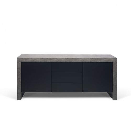 Buffet contemporain - KOBE - TEMAHOME - en bois laqué / en béton / en mélaminé