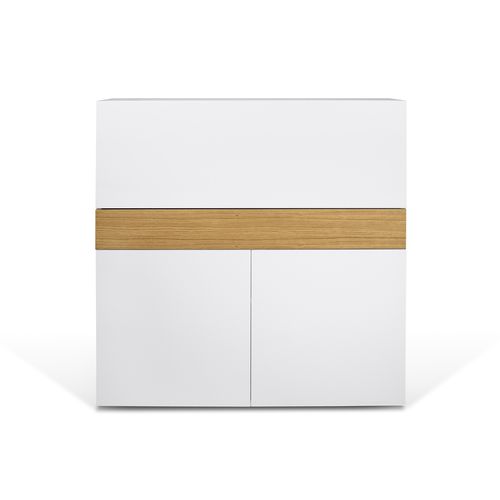 Meuble secrétaire contemporain - FOCUS WORKSTATION - TEMAHOME - en chêne / en bois laqué / en placage de bois