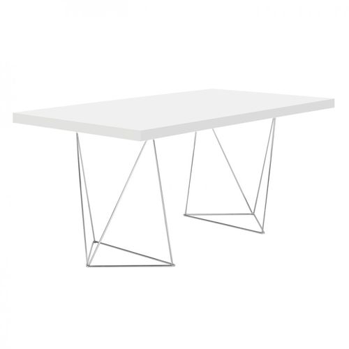 Bureau contemporain - MULTI 160 TRESTELS - TEMAHOME - en chêne / en placage de bois / en noyer