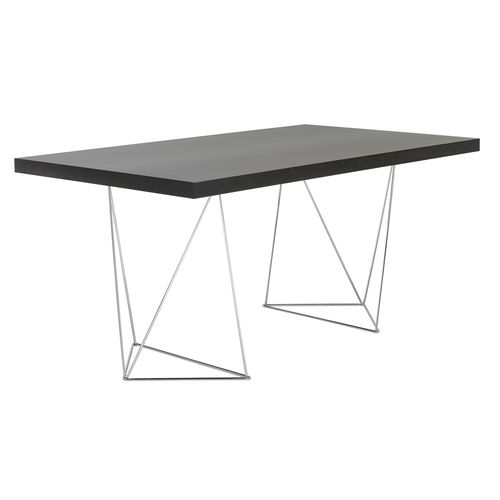 Bureau contemporain - MULTI 180 TRESTELS - TEMAHOME - en chêne / en placage de bois / en noyer