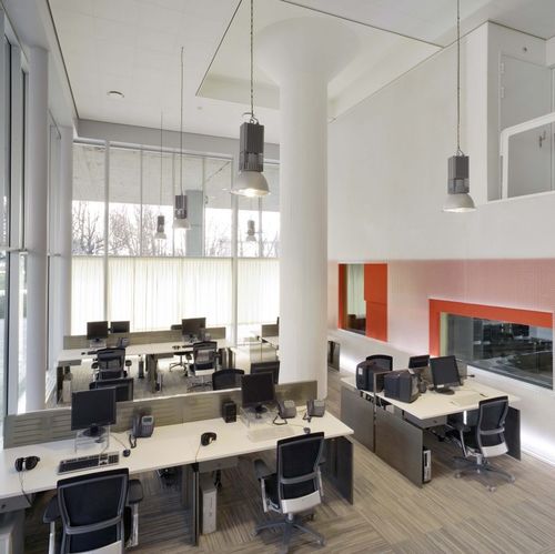 Bureau pour open space - ARPA - Iduna S.A. - contemporain / en mélaminé / avec rangement