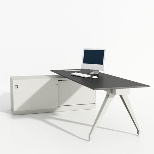 Bureau pour open space - OPE.R - Iduna S.A. - contemporain / en mélaminé / avec rangement