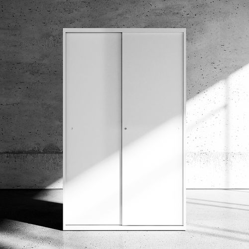 Armoire de classement basse - 1003 - Iduna S.A. - haute / en bois / avec porte battante