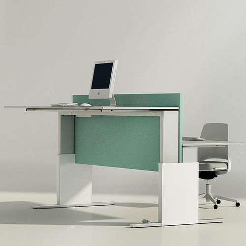 Bureau pour open space - TE - Iduna S.A. - contemporain / en stratifié / à hauteur réglable