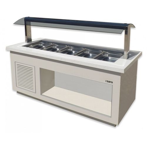 Buffet réfrigéré central - SB-K 200 - SARO - à roulette / froid ventilé / pour libre-service