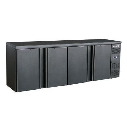 Comptoir réfrigéré professionnel - BC 4100 - SARO - 4 portes / noir