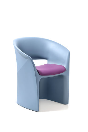 Fauteuil contemporain - KUARK - KASTEL srl - en polyéthylène / avec coussin amovible / d'extérieur
