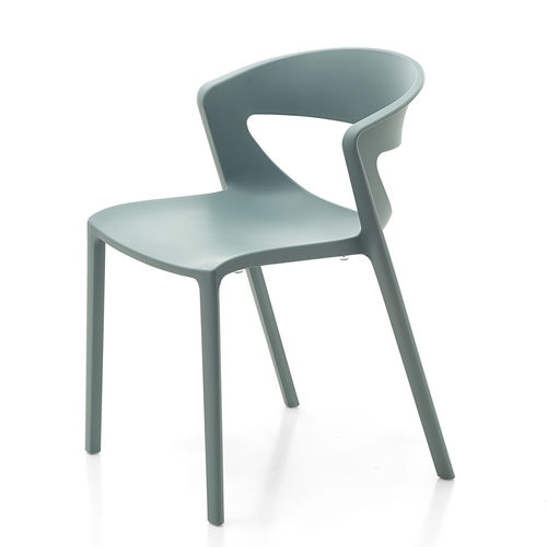 Chaise contemporaine - KICCA ONE - KASTEL srl - d'intérieur / en polypropylène / avec piètement en polypropylène