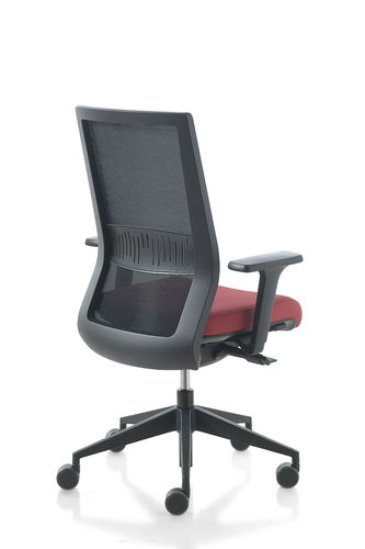 Fauteuil de bureau contemporain - KARMA - KASTEL srl - en résille / avec repose-tête / à hauteur réglable