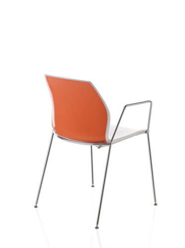 Chaise visiteur contemporaine - KALEA - KASTEL srl - en métal / en polypropylène / avec accoudoirs
