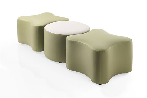 Pouf contemporain - K2 - KASTEL srl - en tissu / modulable