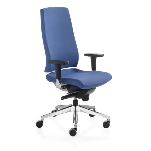 Fauteuil de bureau contemporain - KONVERT - KASTEL srl - en polyuréthane / bleu / blanc