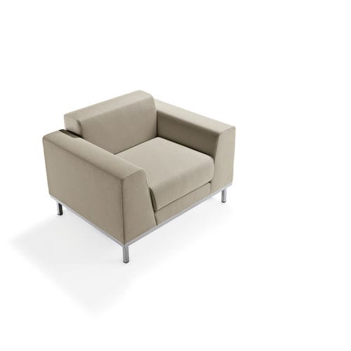 Fauteuil visiteur contemporain - KOMODO - KASTEL srl - en acier / en aluminium / gris