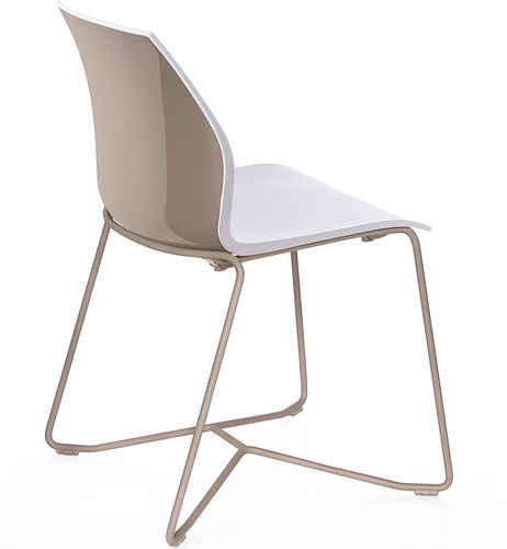 Chaise visiteur contemporaine - KALEA - KASTEL srl - d'intérieur / en métal / en polypropylène