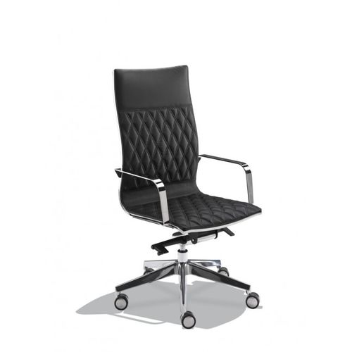 Fauteuil de bureau contemporain - KRUNA PLUS RHOMBOIDAL - KASTEL srl - en acier / noir / blanc