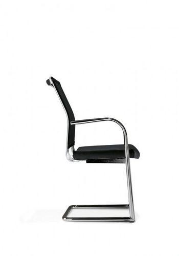 Chaise visiteur contemporaine - KOSMO - KASTEL srl - en résille / cantilever / avec accoudoirs
