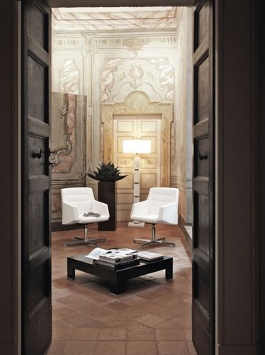Chaise visiteur contemporaine - KAMELIA - KASTEL srl - en tissu / pivotante / professionnelle